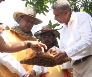 Honey Extraction program was organized at the Chief Minister’s residence on Thursday.