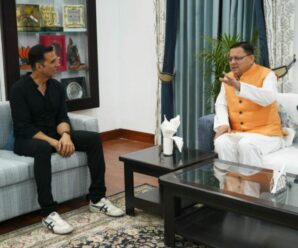 Famous film actor Akshay Kumar met Chief Minister Dhami.